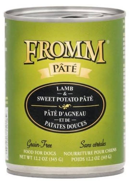 Fromm Lamb & Sweet Potato Pate Canned Dog Food, 12.2-oz