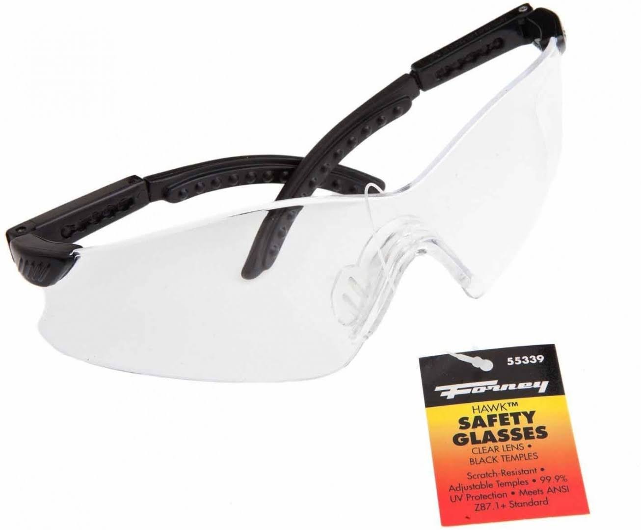 Forney 55401 Starlite Squared Safety Glasses - Clear Lens