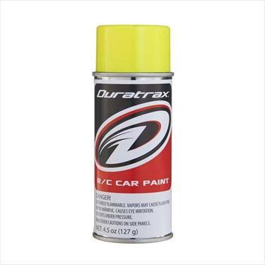 Duratrax Polycarb Spray - Fluorescent Yellow, 4.5oz