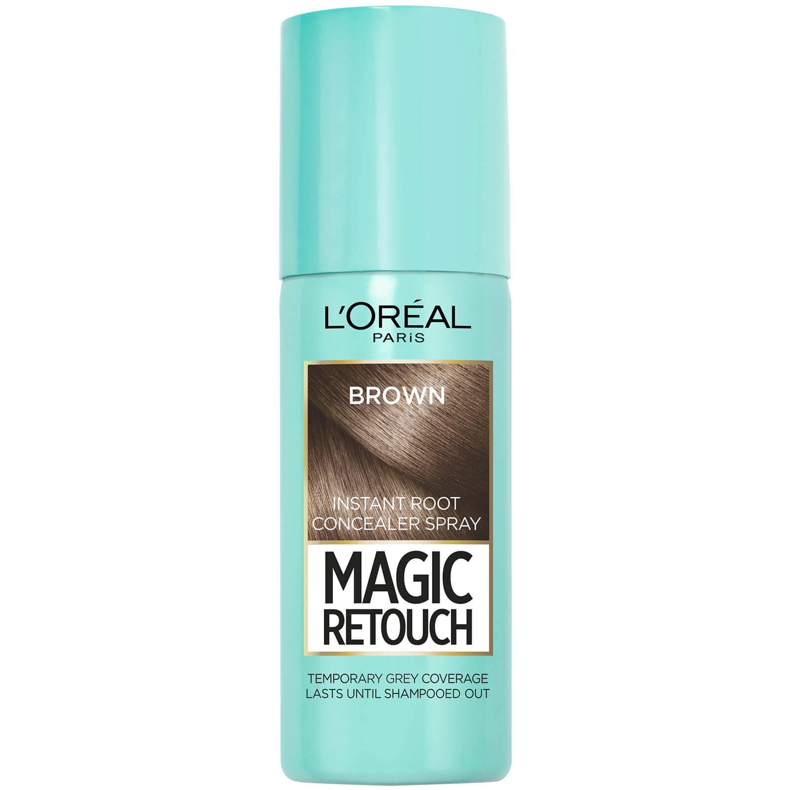 L'Oreal Magic Retouch Temporary Instant Grey Root Concealer Spray - Brown, 75ml