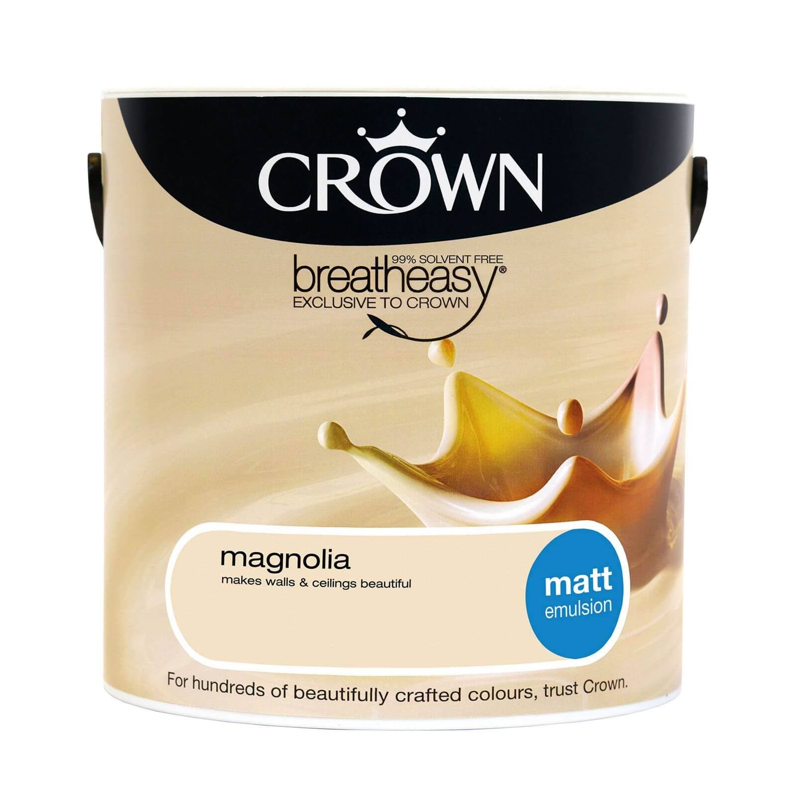 Crown Matt Emulsion - Magnolia, 2.5l