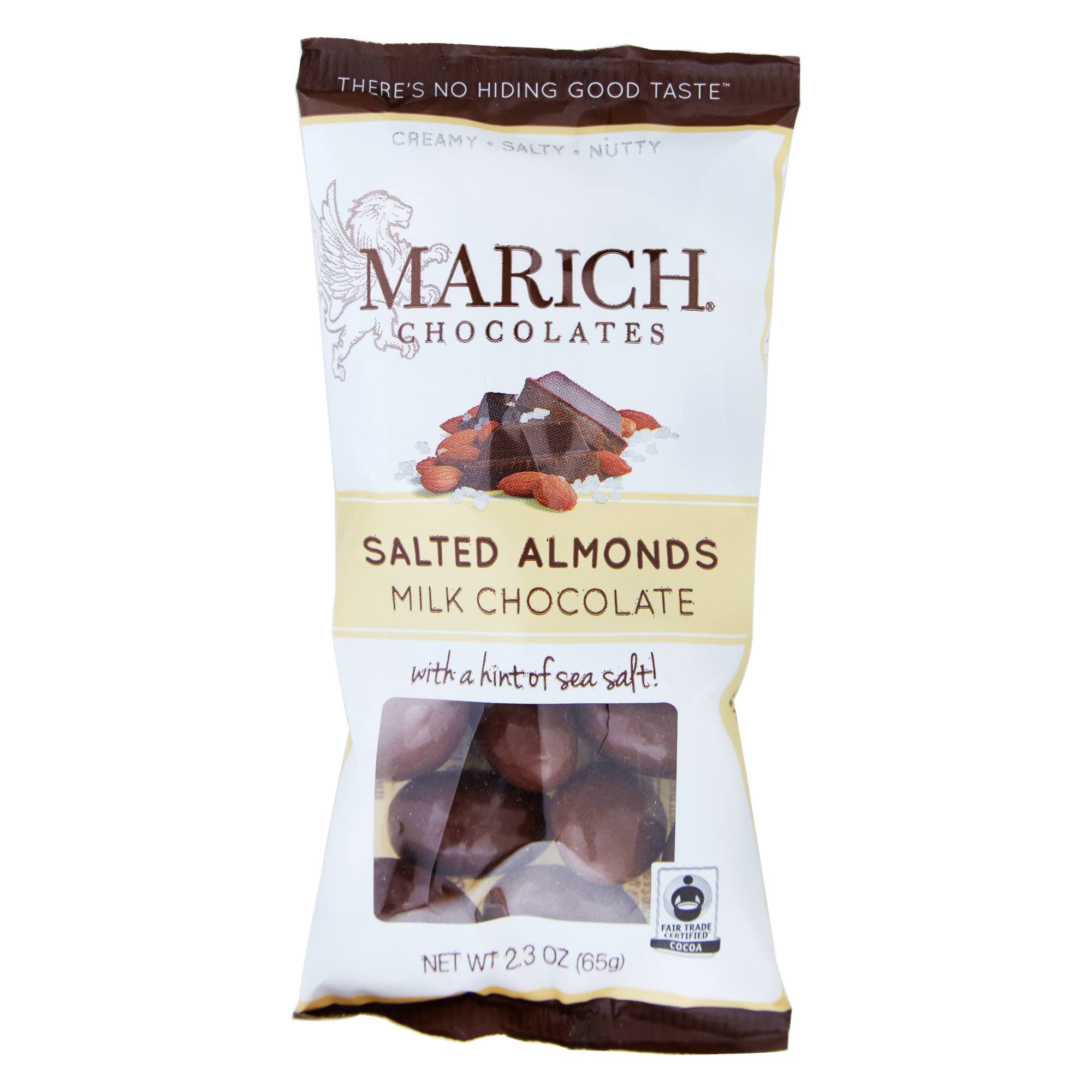 Marich Almonds, Sea Salt, Milk Chocolate - 2.3 oz