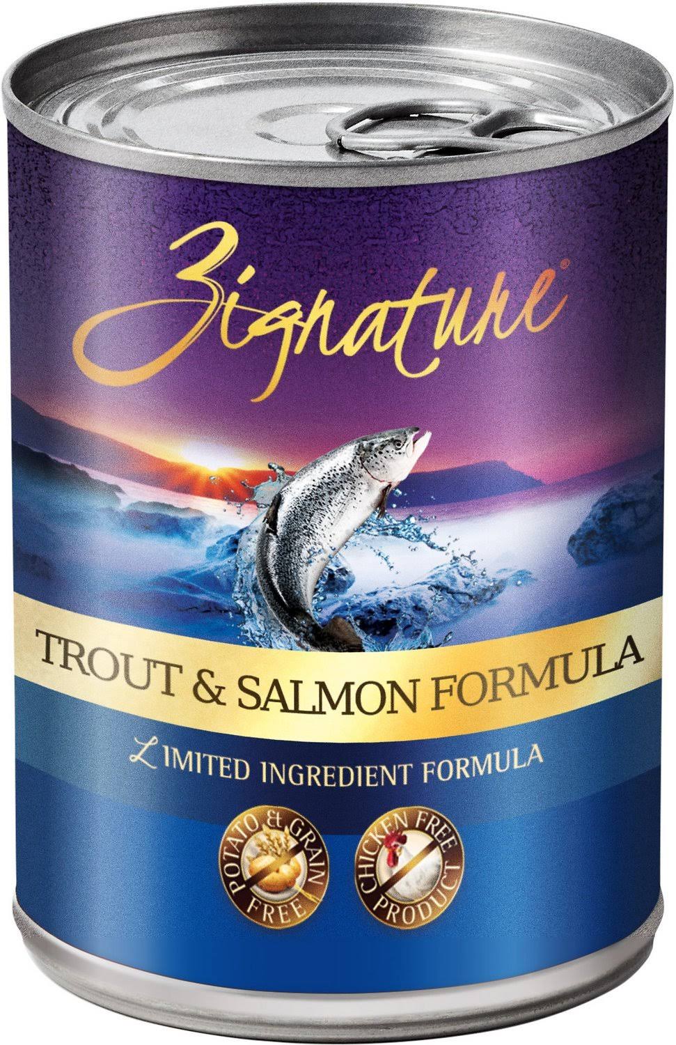 Zignature Trout & Salmon Meal Limited Ingredient Formula Grain-Free Canned Dog Food