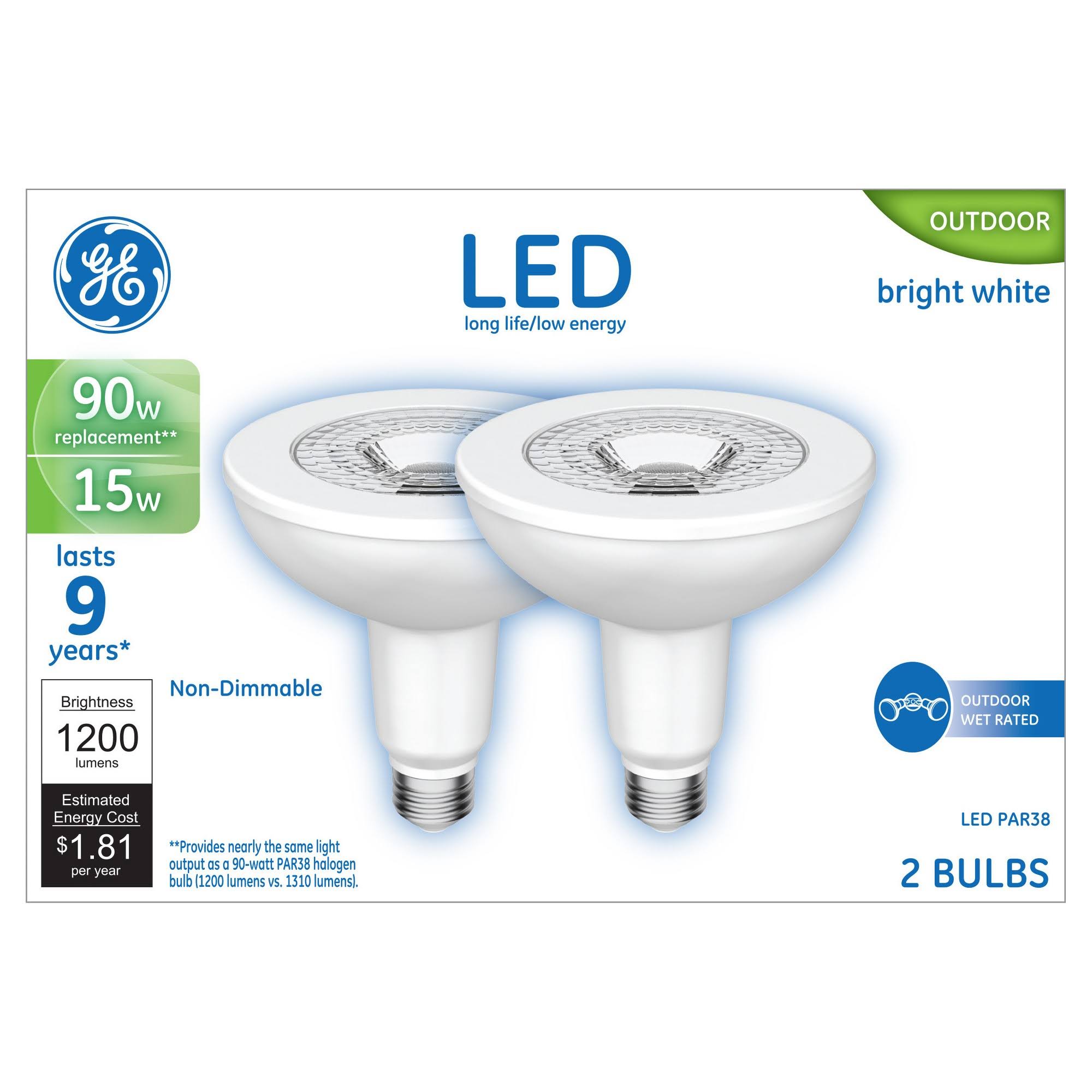 General Electric LED Light Bulb - 90W, 2pk, Soft White