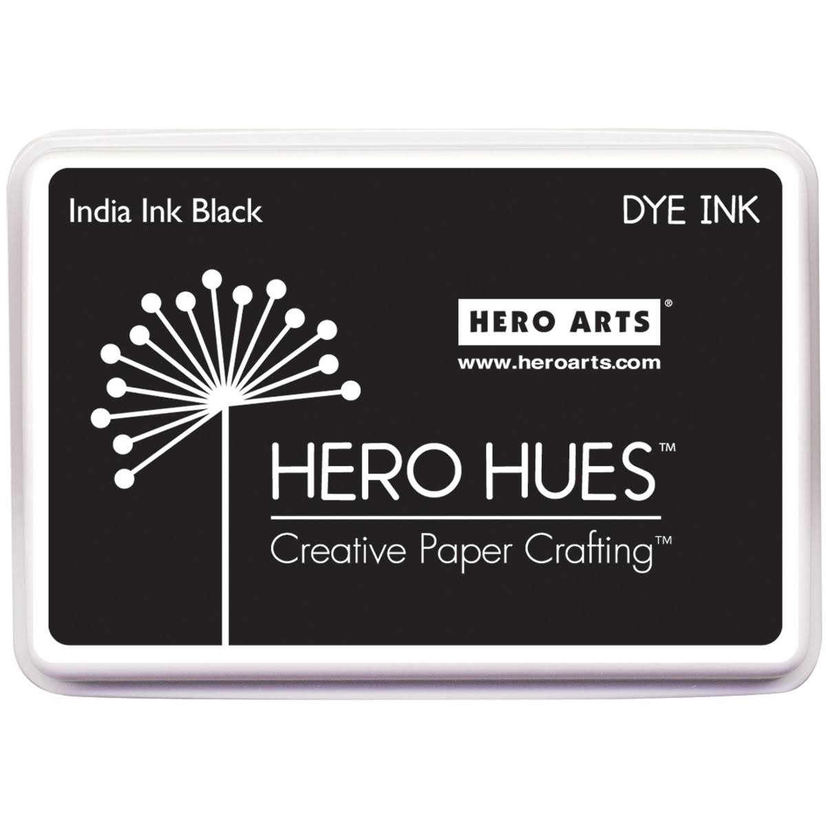 Hero Arts 10900747 Hero Hues Dye Ink Pad - India Ink Black