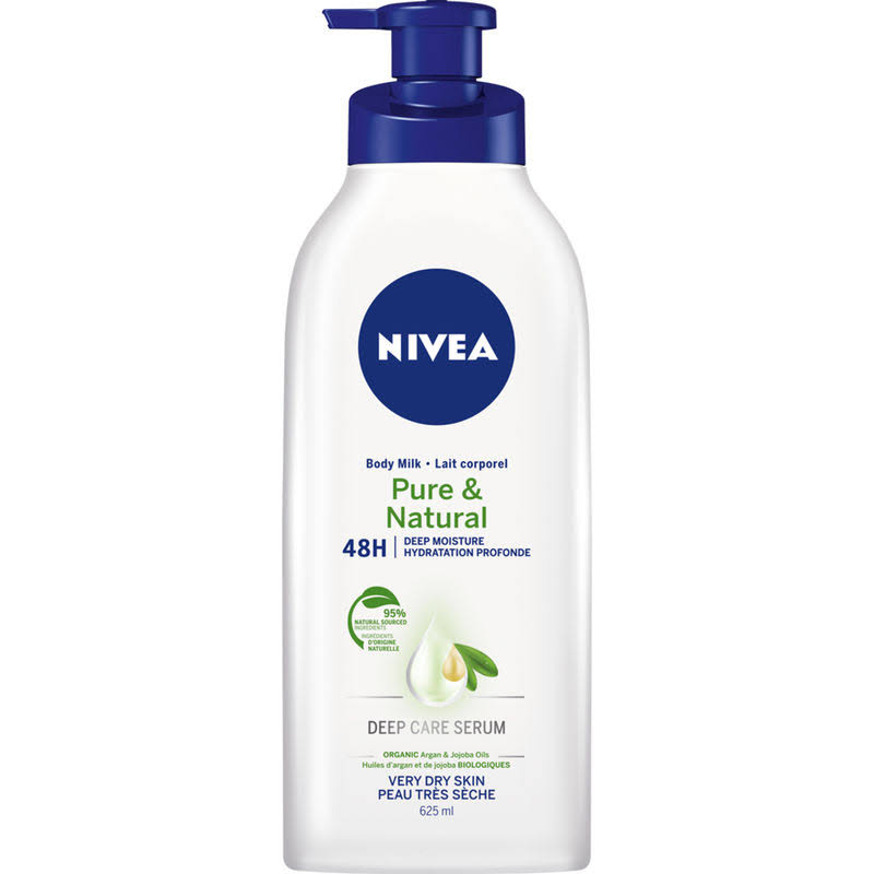 Nivea Pure and Natural Body Milk - 625ml