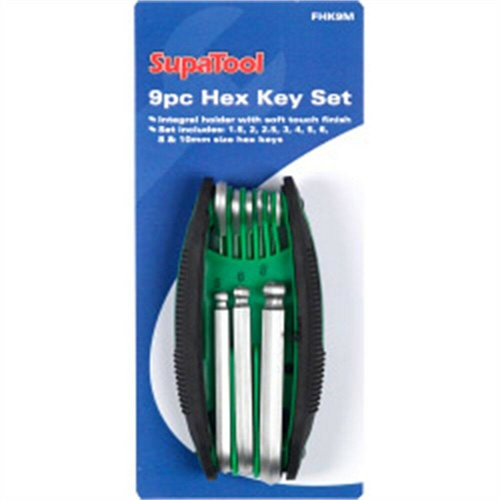 SupaTool Hex Key Set with Integral Holder - 8 Piece