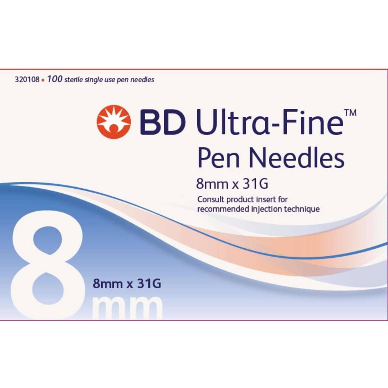 BD Ultra-Fine Pen Needle 8mm 31G