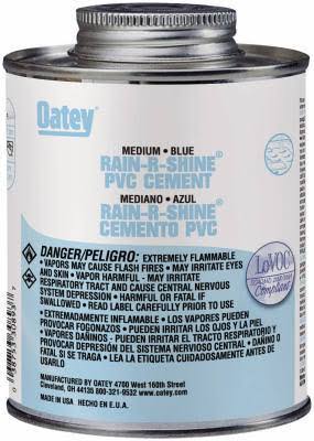 Oatey Rain-R-Shine PVC Wet Cement - Blue, 4oz