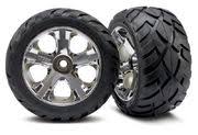 Traxxas Tires & Wheels Anaconda/AllStar Chrome 2,8" (2)