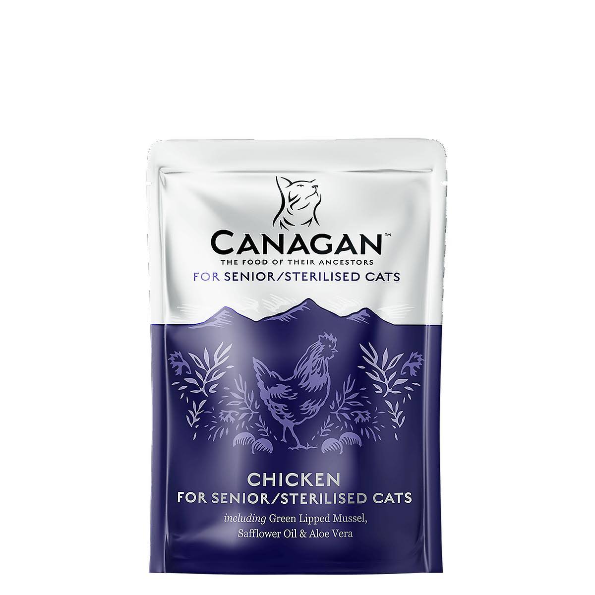 Canagan 85G Chicken For Sterilised/Senior Cats Wet Food Pouches 85g