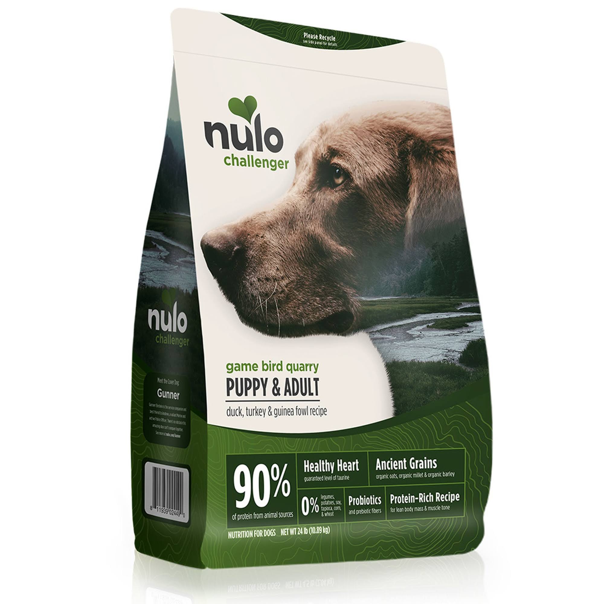 Nulo Challenger Game Bird Quarry Duck, Turkey & Guinea Fowl Dry Dog Food, 11 Pounds