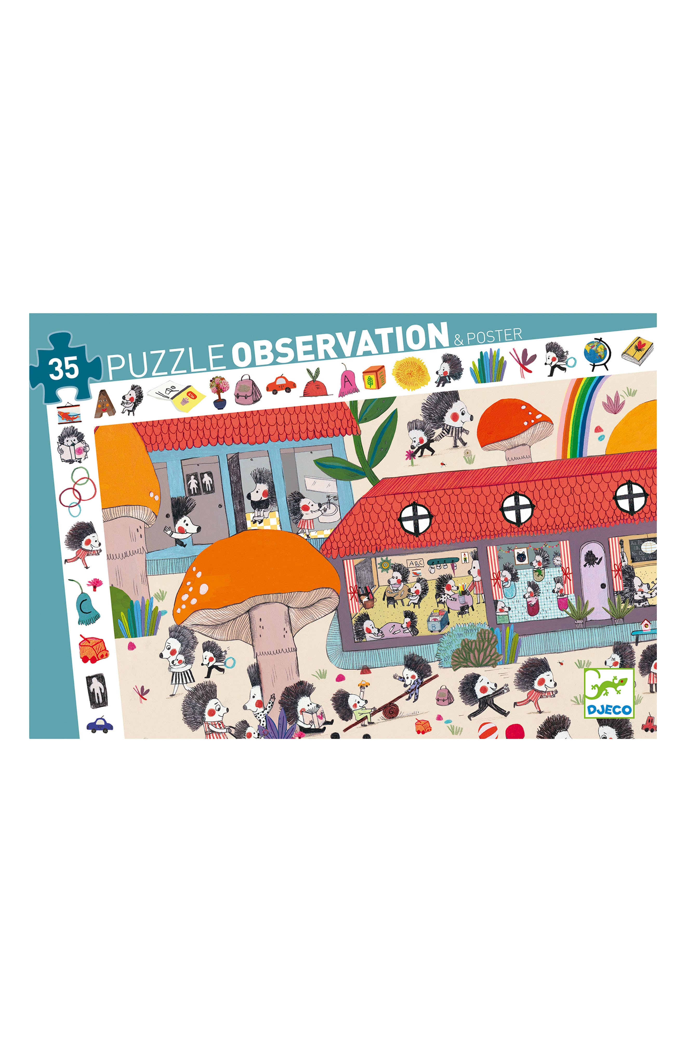 Djeco Puzzle - Hedgehog School - 35 Pieces