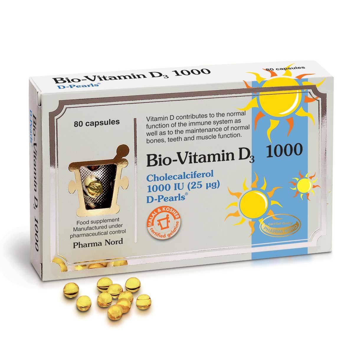 Pharma Nord Bio Vitamin D3 Dietary Supplement - 1000iu, 80ct