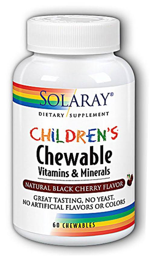 Solaray Children's Chewable Vitamins and Minerals Supplements - x60