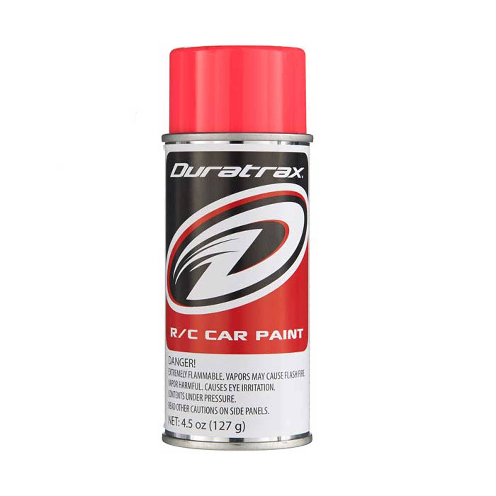 Duratrax Pc277 Polycarb Spray - Fluorescent Red, 4.5oz