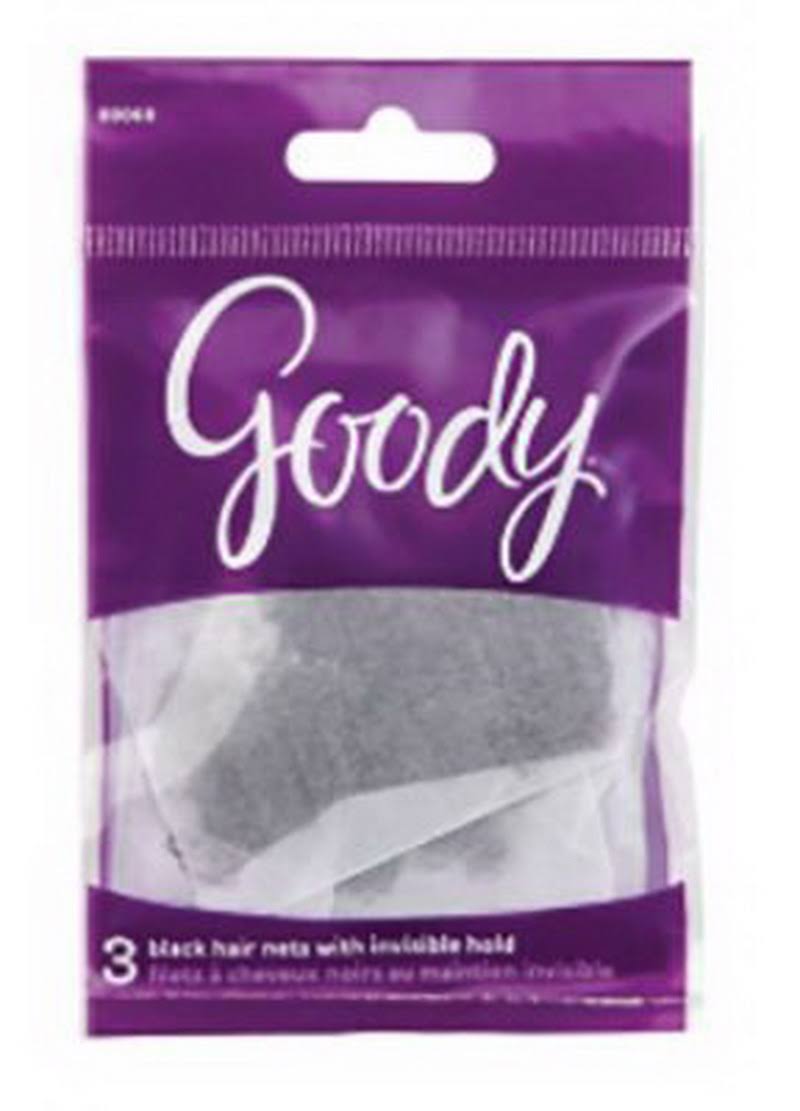 Goody Styling Essentials Hair Net, Black, 3 Count