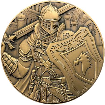 Goliath Coins Paladin - Large Display Coin with Stand