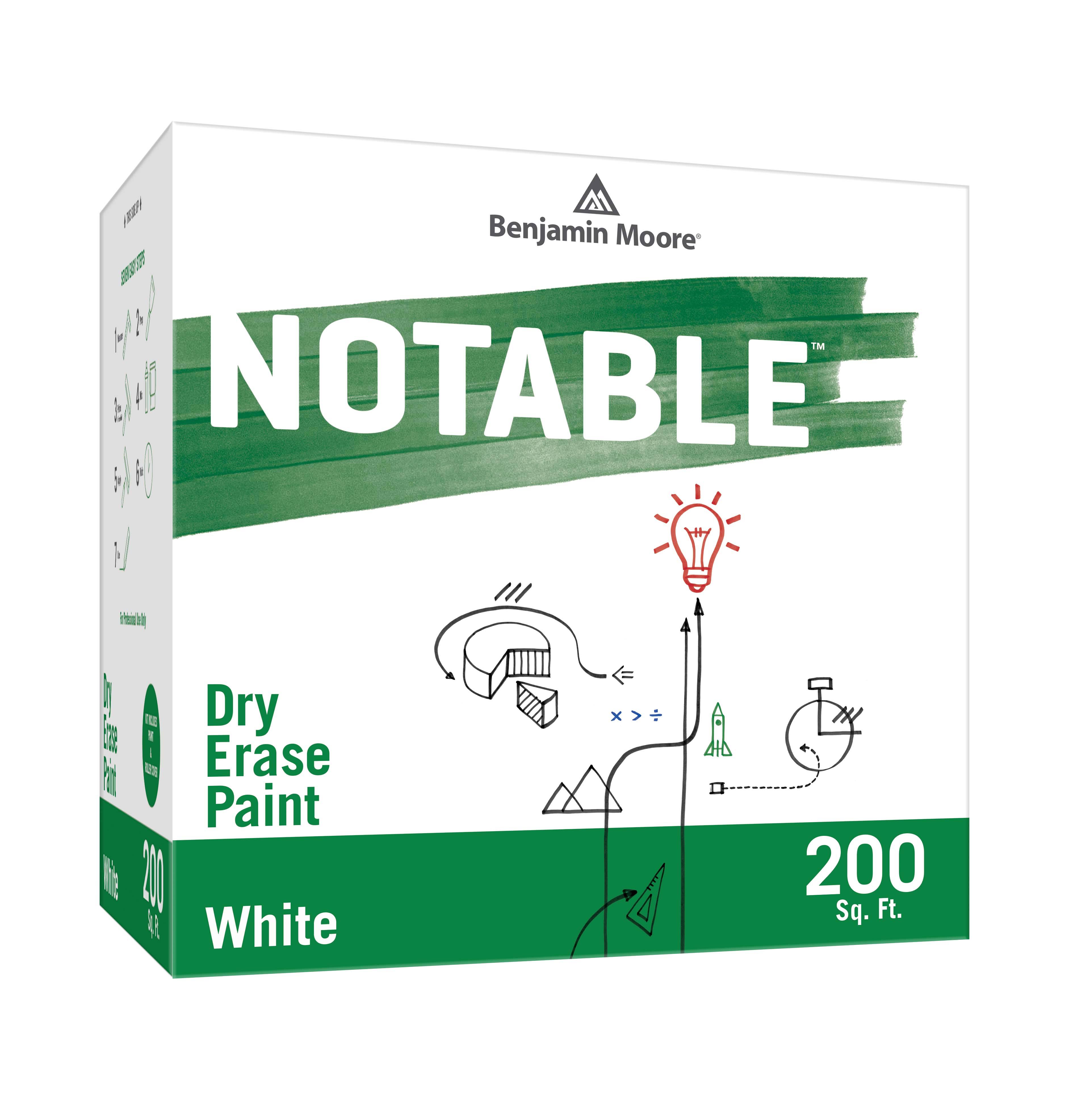 Benjamin Moore Notable Dry Erase Paint - White - 200 Sq ft