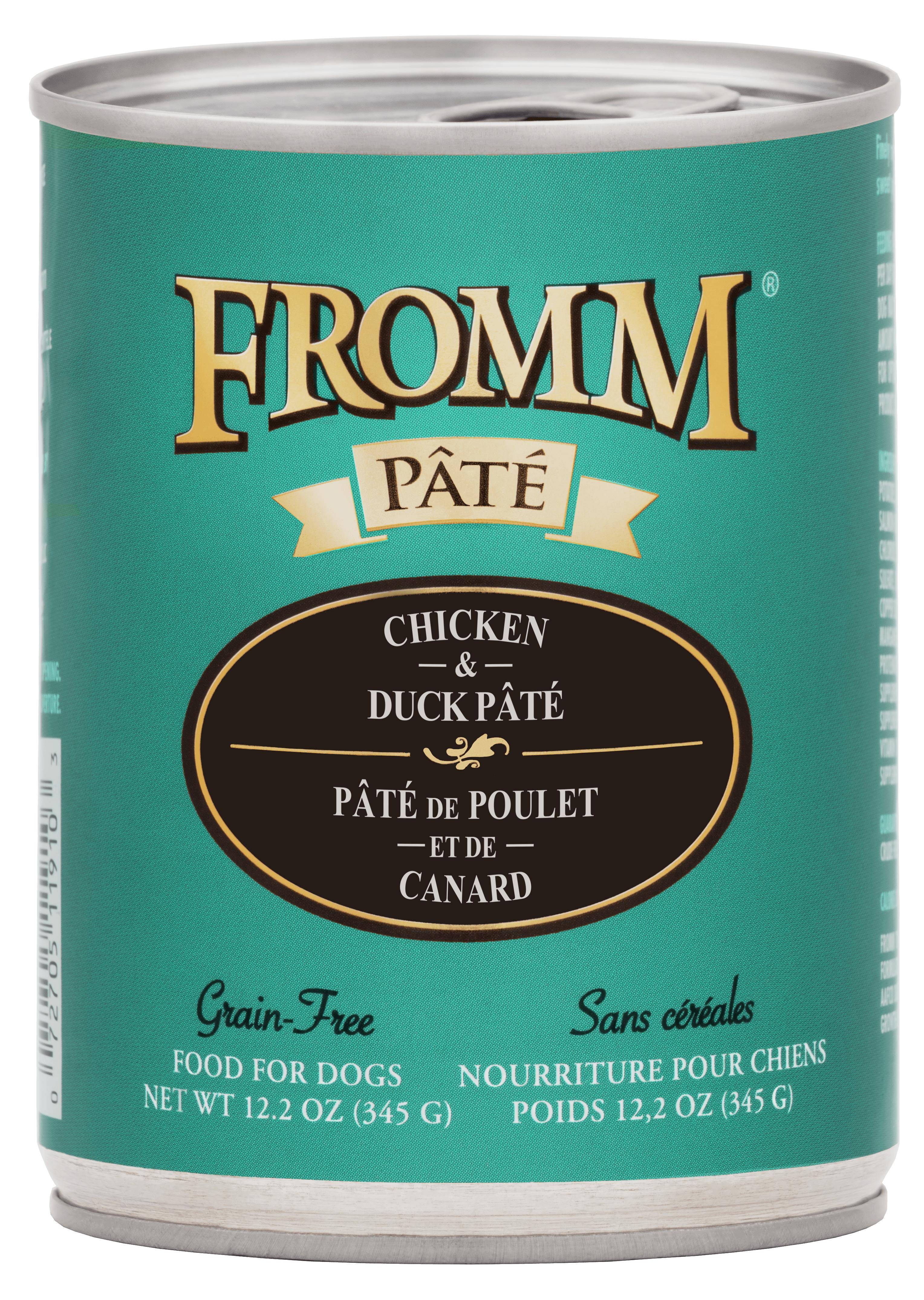 Fromm Chicken & Duck Pate Canned Dog Food, 12.2-oz
