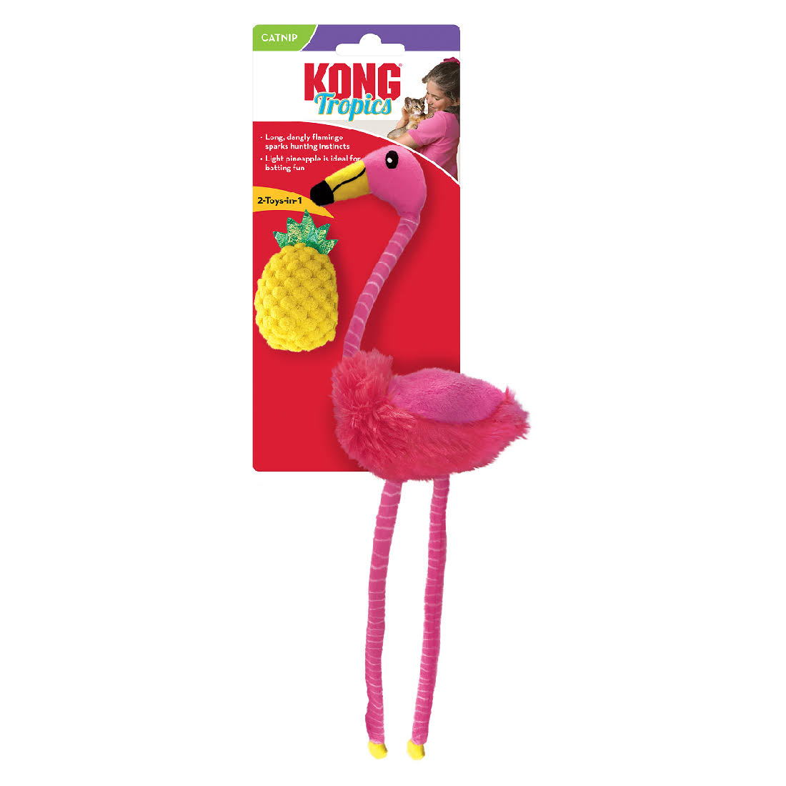 Kong Tropics Flamingo Cat Toy