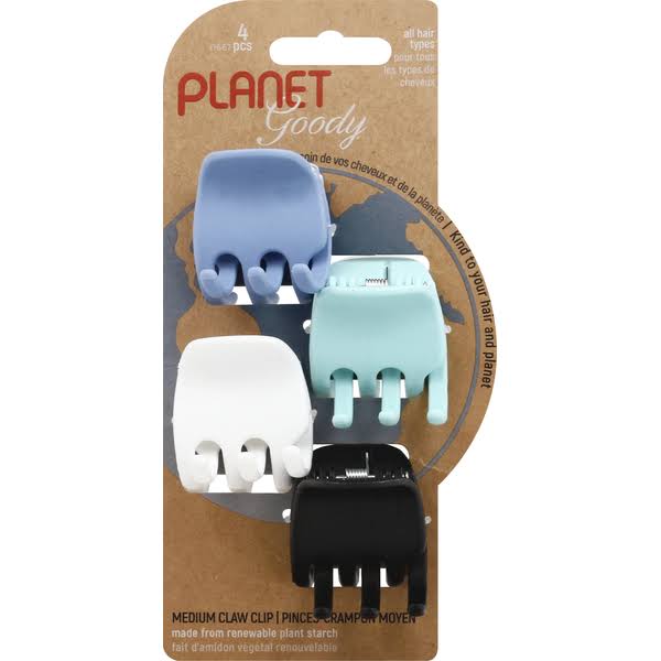 Planet Goody Bright Heritage Claw Clips, 4 CT