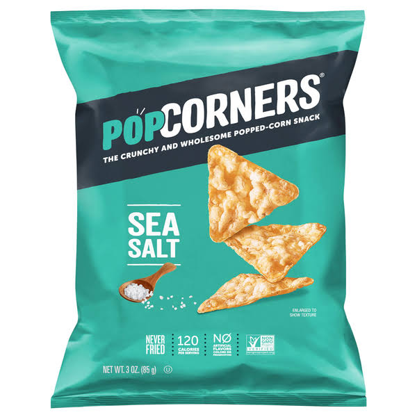 Popcorners Popped Corn Chips - Sea Salt, 5oz