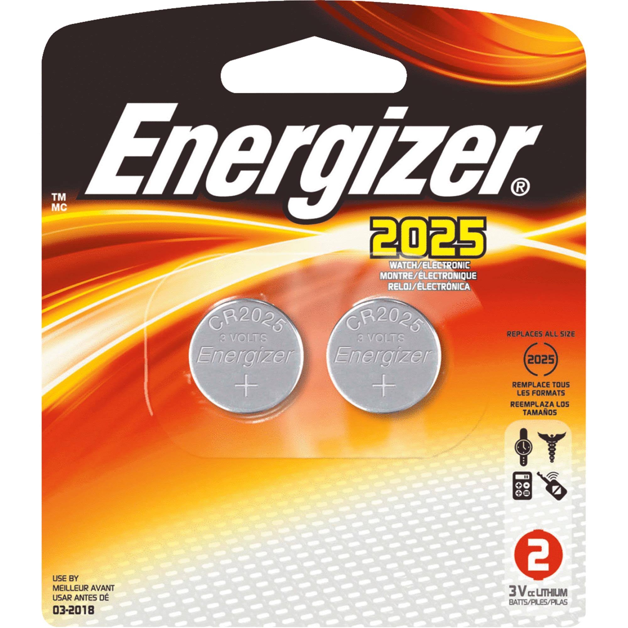 Energizer Watch Electronic Lithium Coin Cell Battery - 3V, 2pk