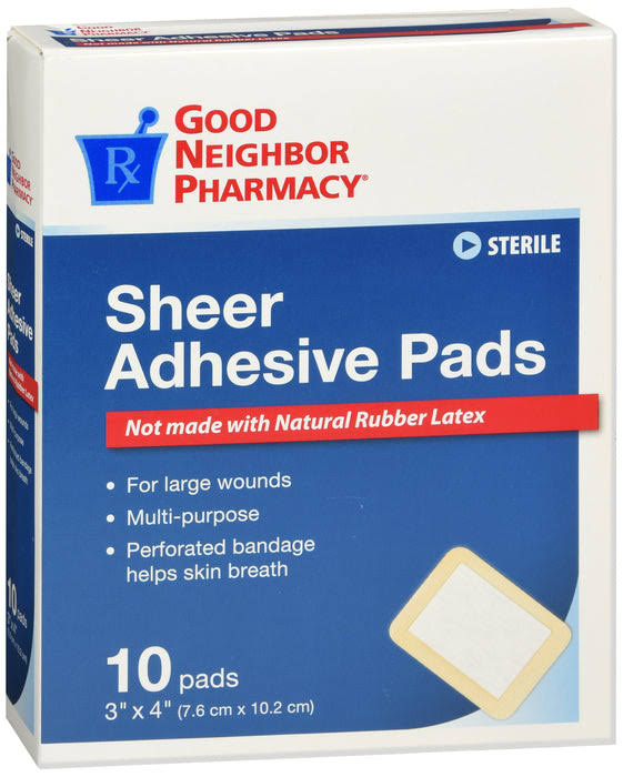 GNP Sheer Adhesive Pads, 10 Pads