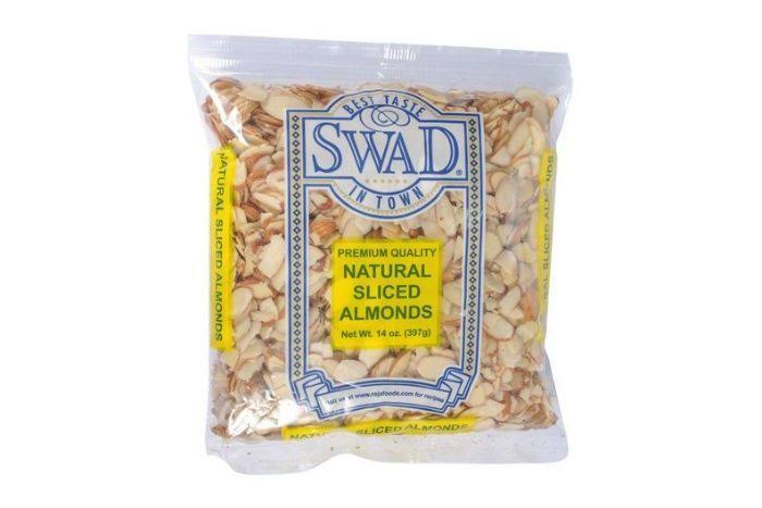 Swad Natural Sliced Almonds - 14 Ounces - Patel Brothers - Delivered by Mercato