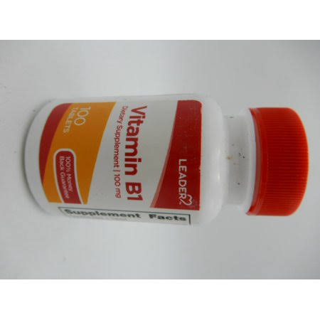Leader Vitamin B-1 (100mg) - 100 Tablets (1-3 Unit)