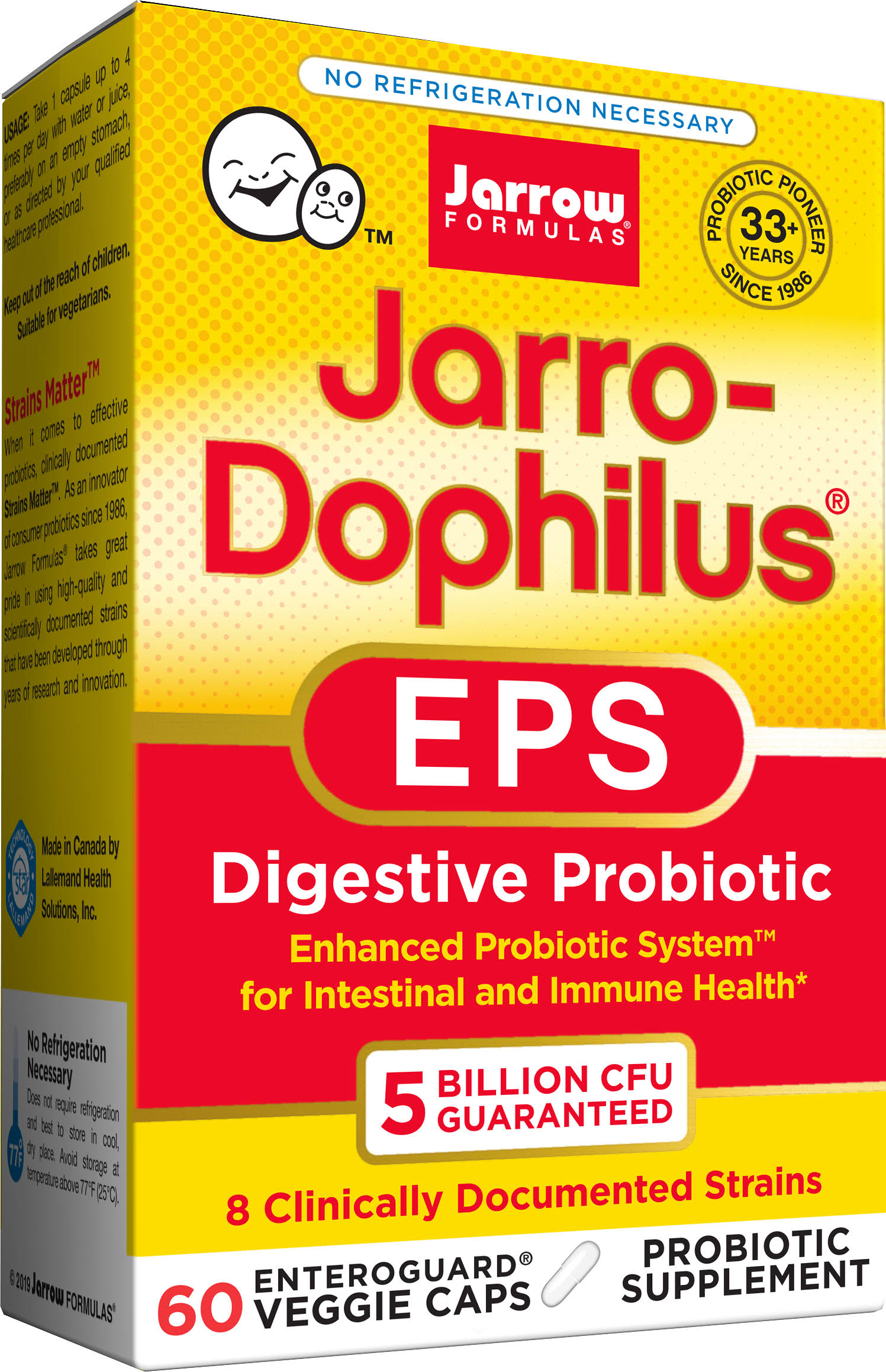 Jarrow Formulas Jarro-Dophilus EPS Probiotic Supplement - 60 Capsules