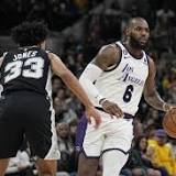 James has 7 3s, season-high 39 points as Lakers beat Spurs