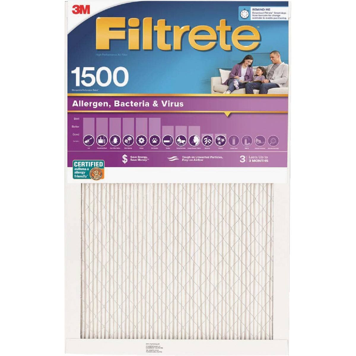 3M Filtrete Ultra Allergen Reduction Air Filter - 14" x 25" x 1"