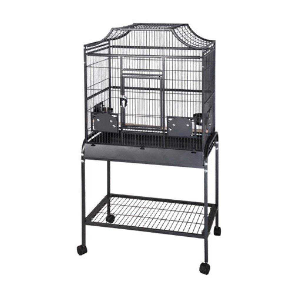 A and E Cage Co. Elegant Style Flight Bird Cage - Black, 32in x 21in