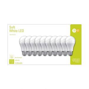 GE 93095552 LED Light Bulb A19 E26 (Medium) Soft White 60 Watt Equivalence Frosted