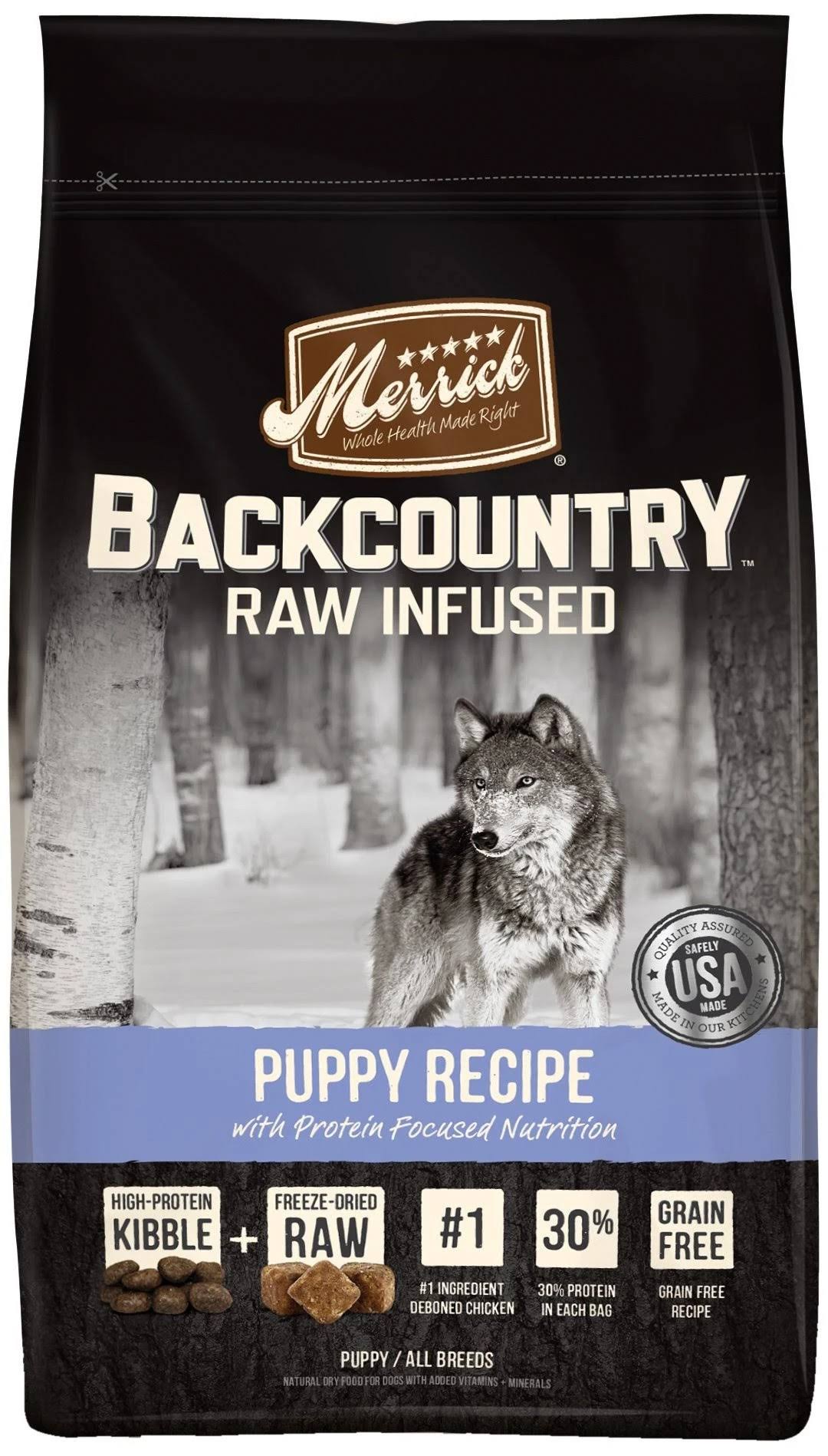 Merrick Backcountry Puppy Recipe Pet Food - 22lb