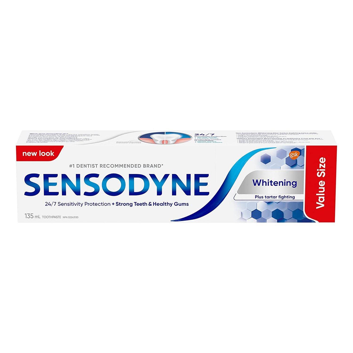 Sensodyne Whitening Plus Tartar Fighting Toothpaste - Mint, 135ml