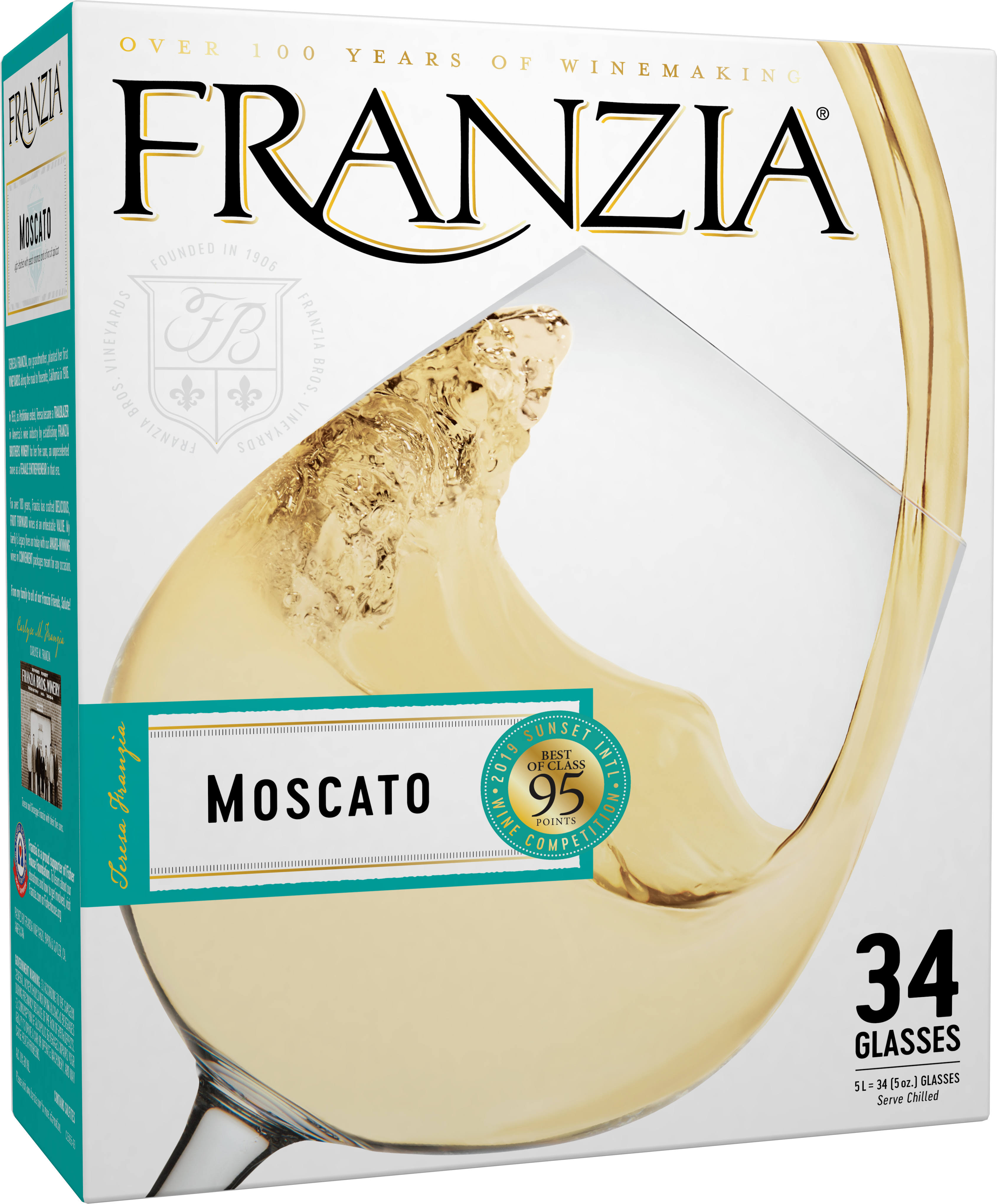 Franzia Vintner Select Moscato Wine - 5l