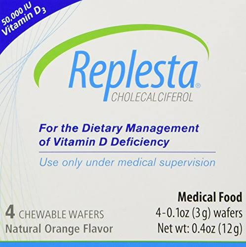 Replesta Chewable Wafers - Natural Orange Flavor, 4ct
