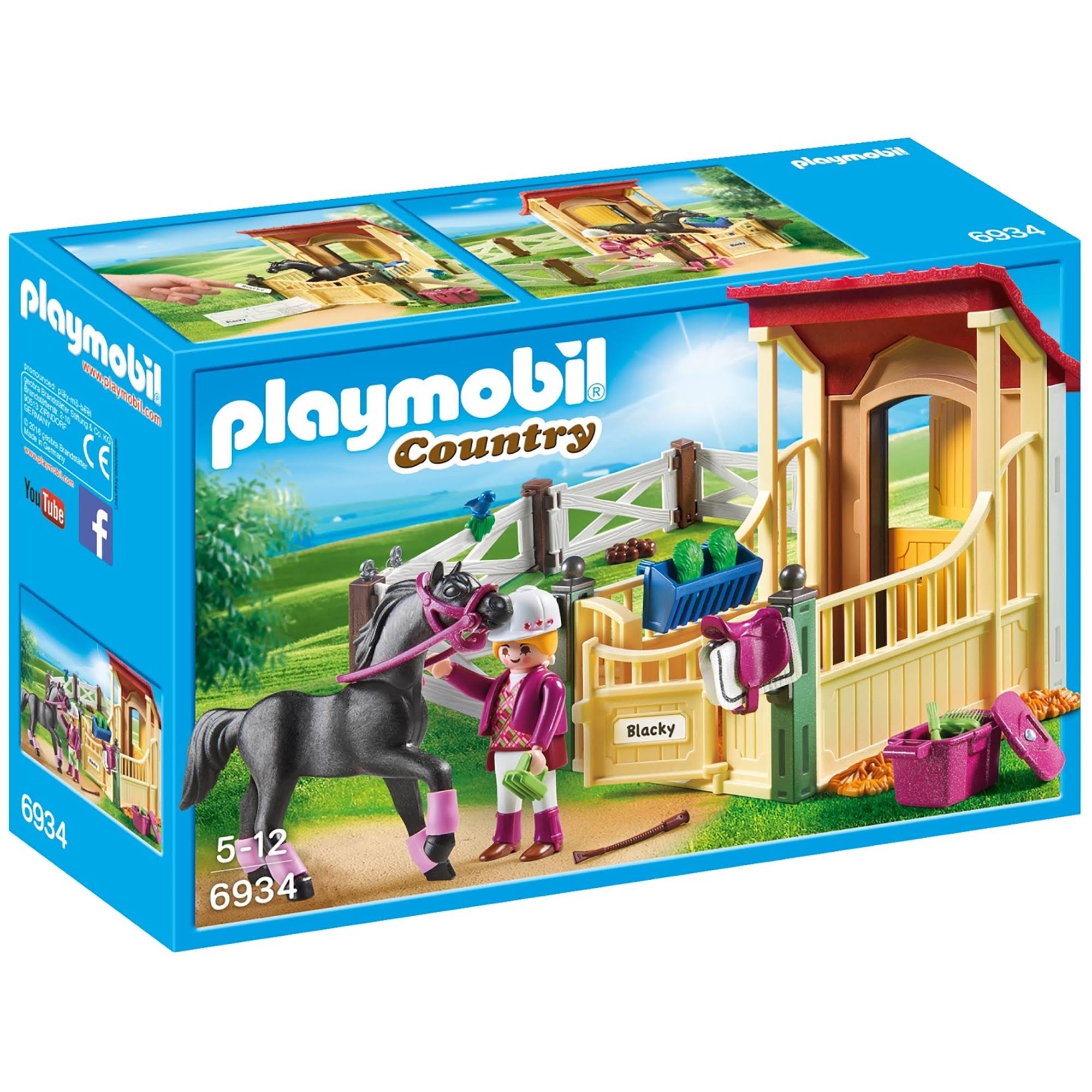 Playmobil Country Horse Stable With Araber Figure Playset