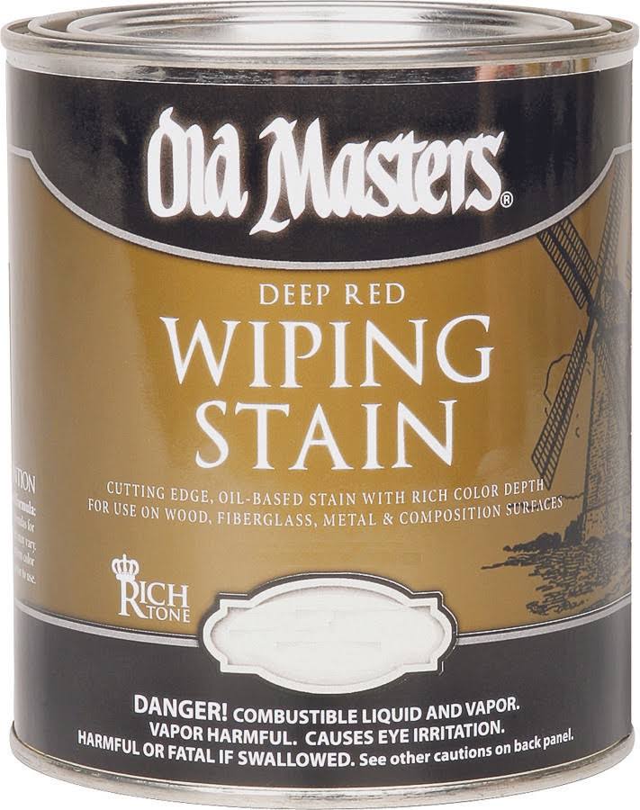 Old Masters Deep Red Wiping Stain - Rich Mahogany