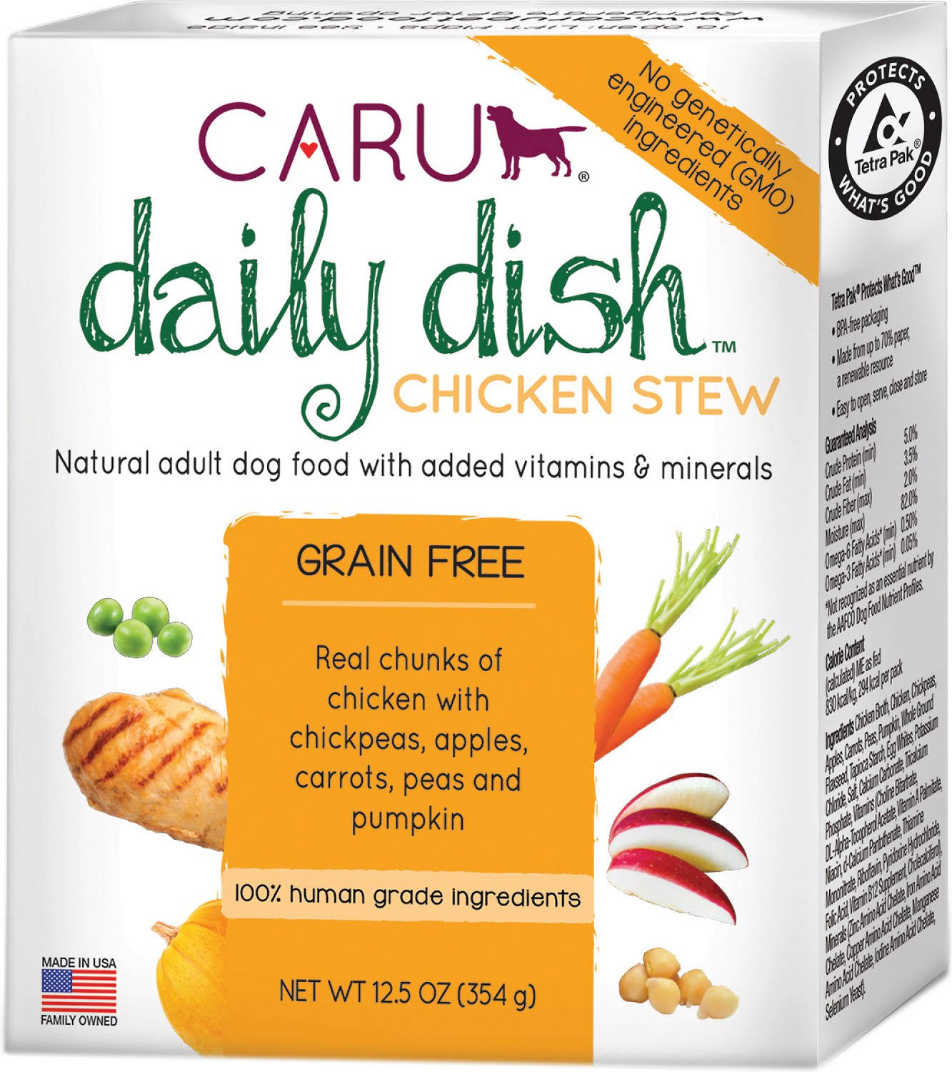 Caru Daily Dish Chicken Stew Wet Dog Food - 12.5oz
