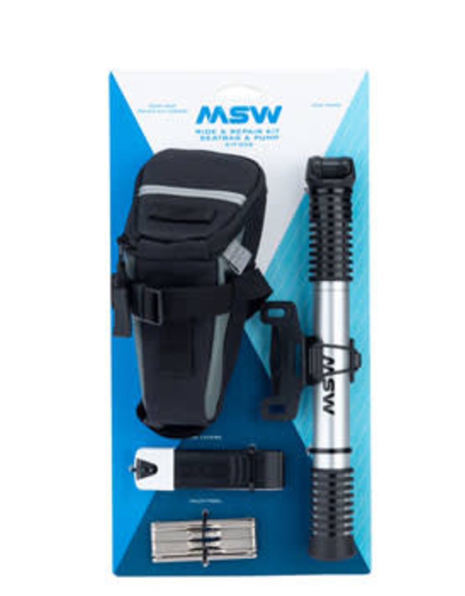 MSW Ride and Repair Kit with Seatbag and AirLift Mini Pump