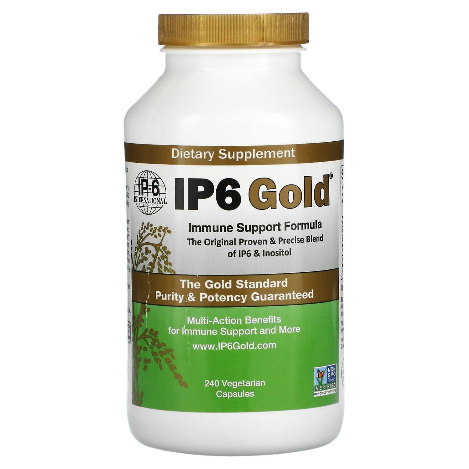 IP6 Gold, Immune Support Formula, 240 Vegetarian Capsules - IP-6 International