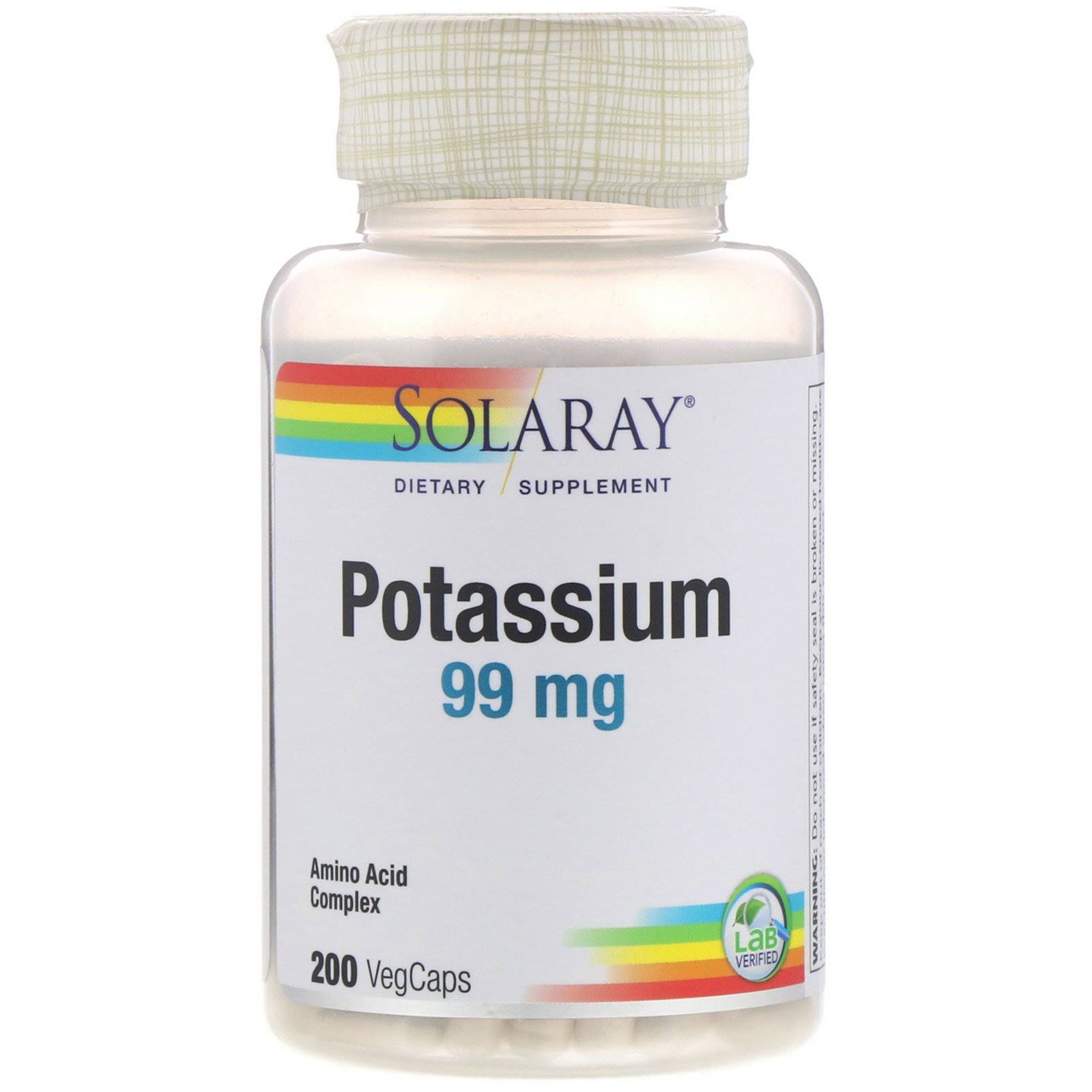 Solaray Potassium 99 MG 200 VegCaps