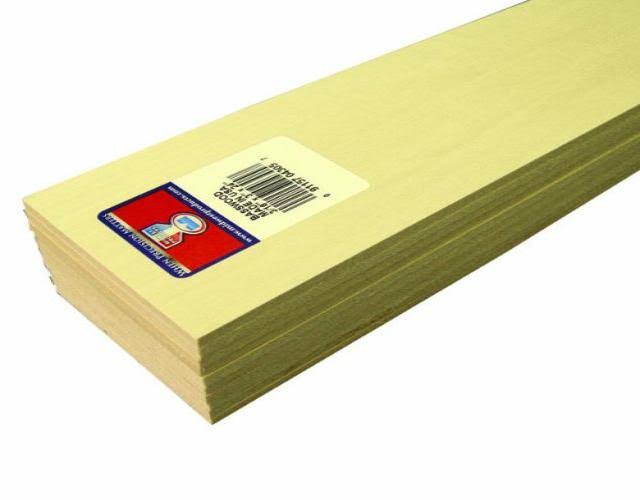 Midwest Products Basswood 3/16"x3"x24" Sheets
