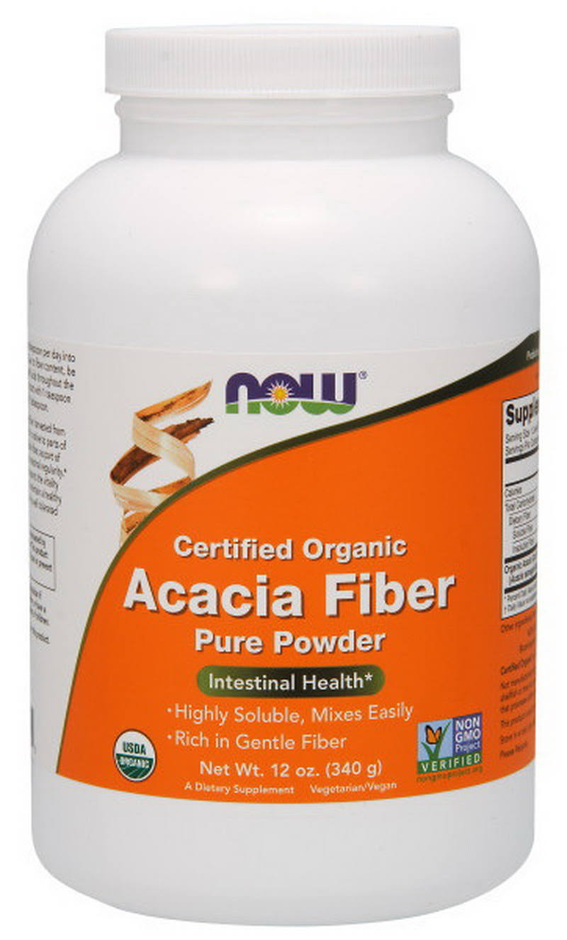 Now Foods Acacia Fiber Powder Organic 12 oz