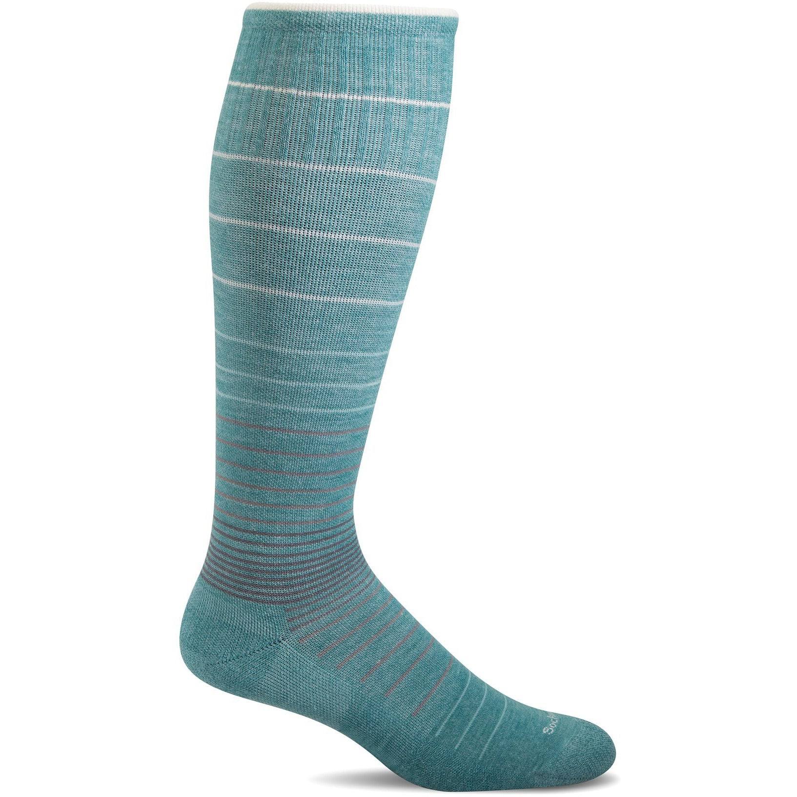 Sockwell Women's Circulator Compression Socks - Blue/Green, Small/Medium