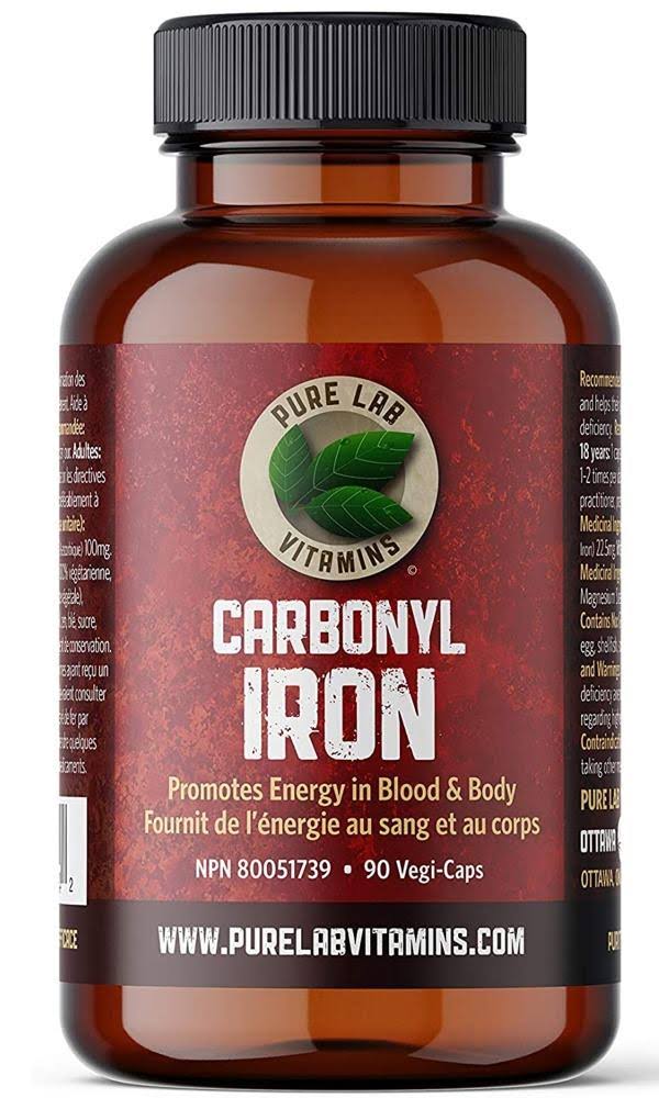 Pure Lab Vitamins Carbonyl Iron 90 Veggie Caps